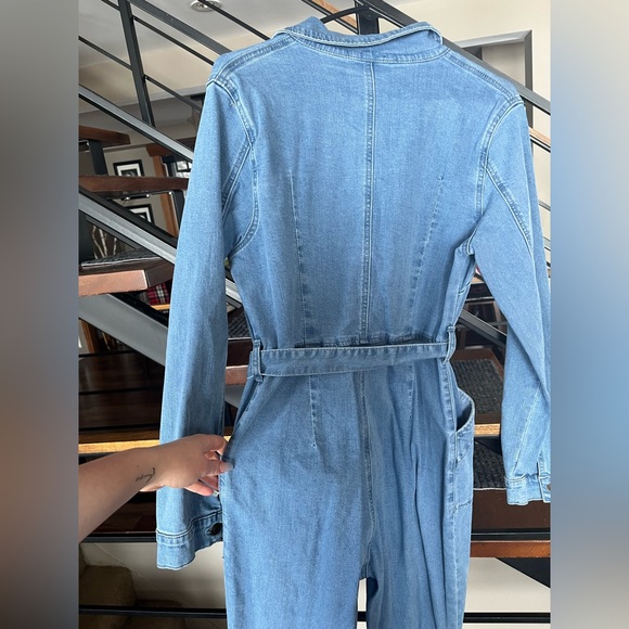 💙Fashion Nova Jean Jumpsuit💙 - Picture 2 of 8